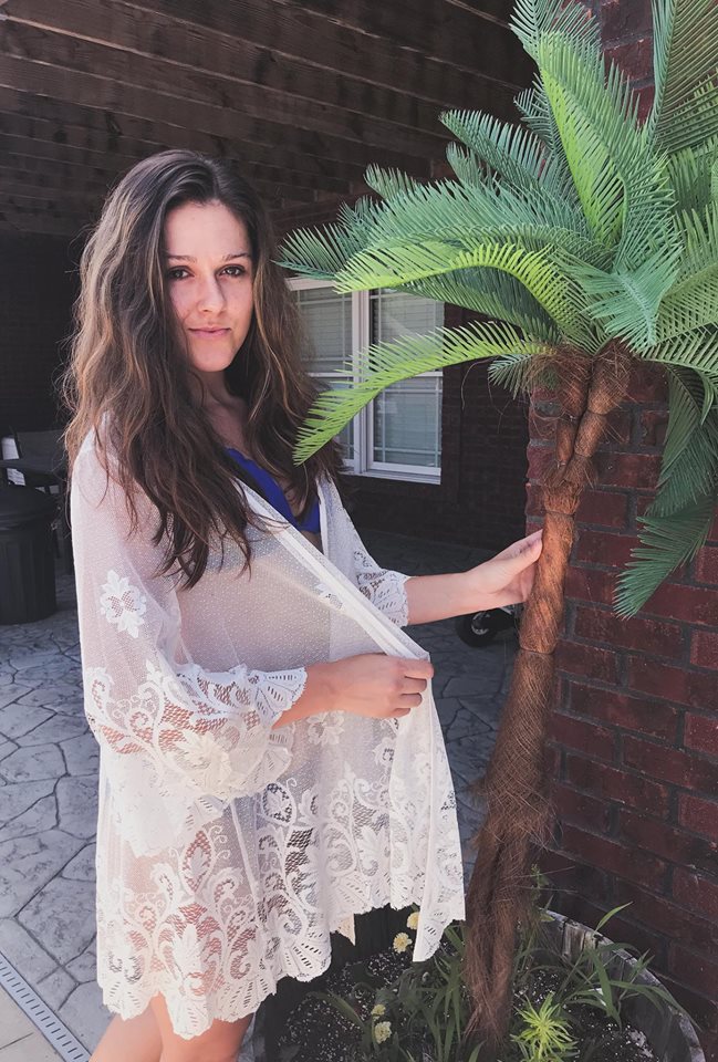 Poolside with Grandmas Tablecloth Kimono