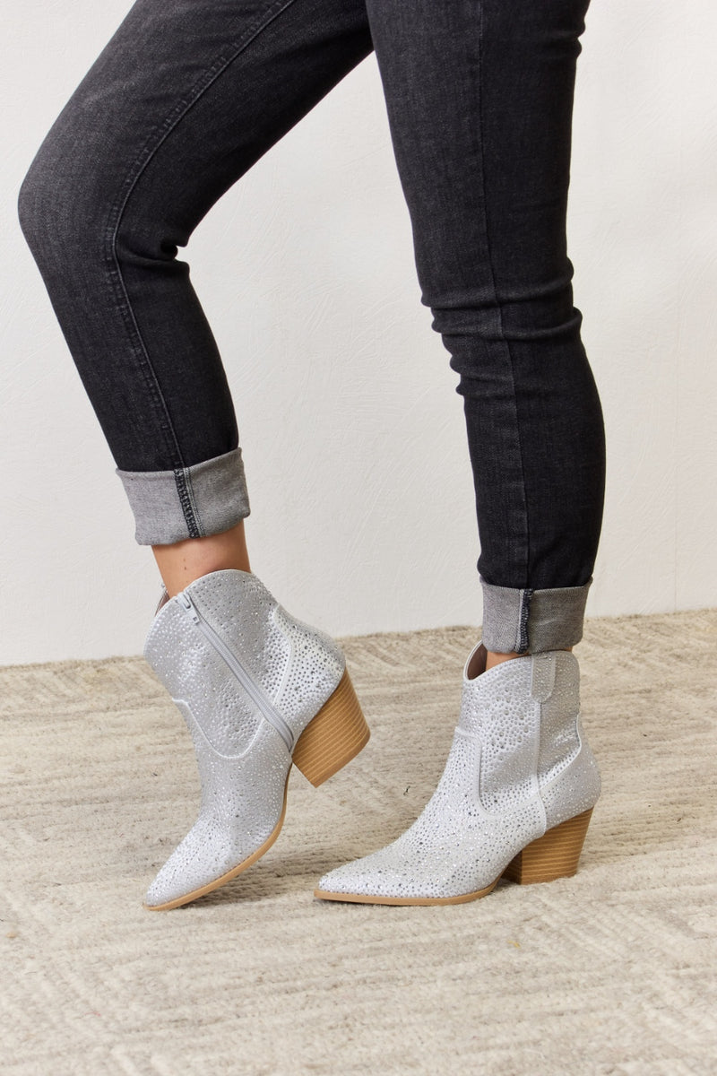 East Lion Corp Rhinestone Ankle Cowboy Boots ONLINE EXCLUSIVE