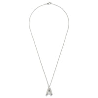 Silver Initial Bubble Necklaces
