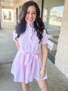 Radiate Joy Light Pink Stripe Dress