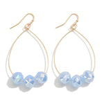 Sky Blue Dainty Beaded Earring