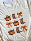Fall Boots & Bows Graphic Tee | Tshirt Bar