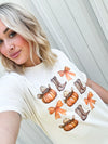 Fall Boots & Bows Graphic Tee | Tshirt Bar