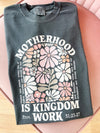 Motherhood Is Kingdom Work Arch Graphic Tee | Tshirt Bar