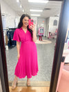 Bloom With Grace Pink Midi Dress