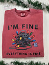 I'm Fine Graphic Tee | Build Your Own Tshirt Bar