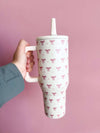 Dainty Pink Bows 40oz Spill Free Tumbler