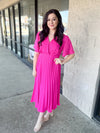 Bloom With Grace Pink Midi Dress