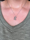 Silver Initial Bubble Necklaces