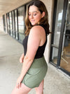 Black Soft Ribbed Tank Top