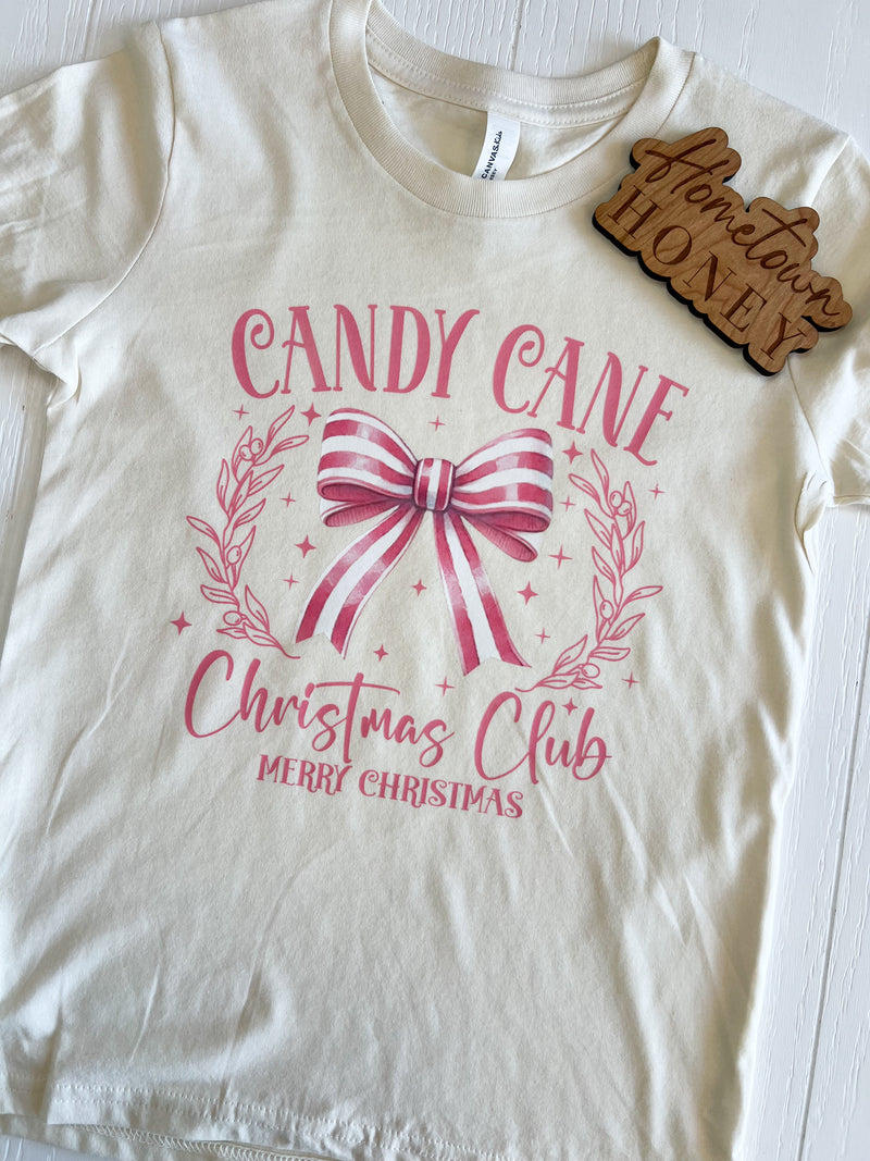 Candy Cane Christmas Club Graphic Tee | Build Your Own Tshirt Bar