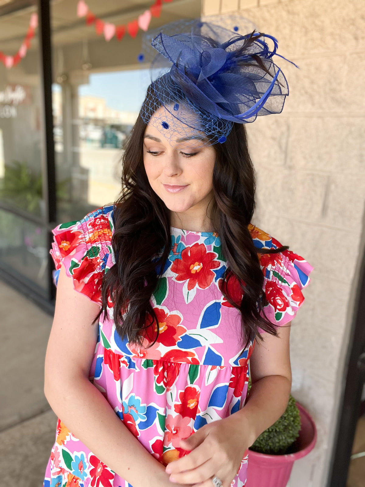 Mint To Be Royal Blue Fascinator
