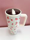 Cherries & Bows 40oz Spill Free Tumbler