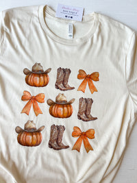 Fall Boots & Bows Graphic Tee | Tshirt Bar