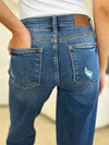 Judy Blue Full Size Mid Rise Distressed Raw Hem Jeans ONLINE EXCLUSIVE
