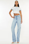 Kancan Distressed High Waist Straight Jeans ONLINE EXCLUSIVE