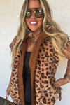 Cheetah Linden Sherpa Vest Jacket | PRE ORDER Arrives End Of Nov