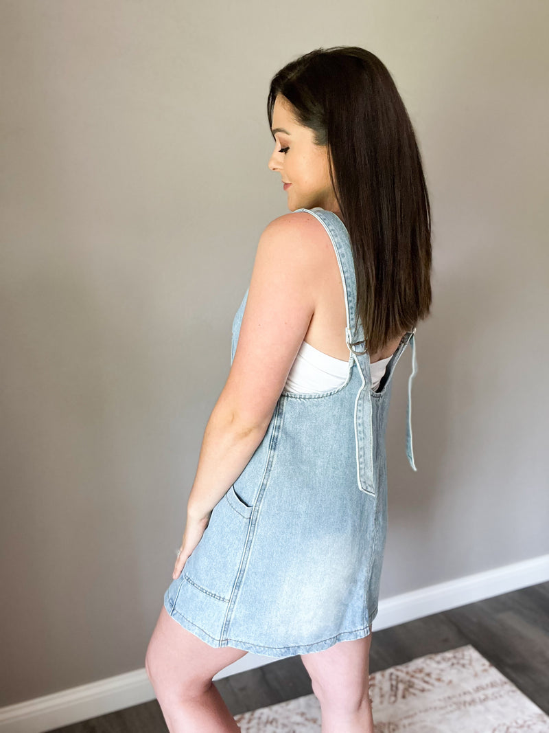 Denim Darling Overall Dress