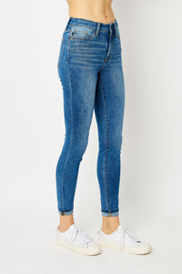 Judy Blue Full Size Cuffed Hem Low Waist Skinny Jeans ONLINE EXCLUSIVE