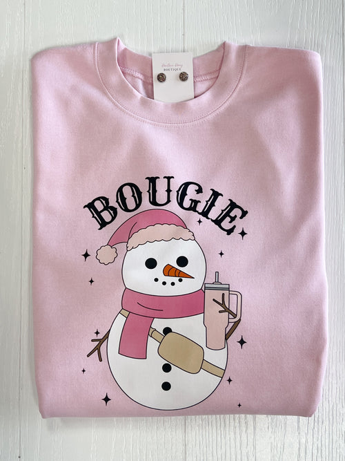 Bougie Snowman Sweatshirt Graphic Tee