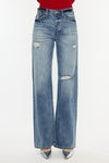 Kancan Distressed High Waist Bootcut Jeans ONLINE EXCLUSIVE