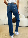 Judy Blue Full Size Mid Rise Distressed Raw Hem Jeans ONLINE EXCLUSIVE