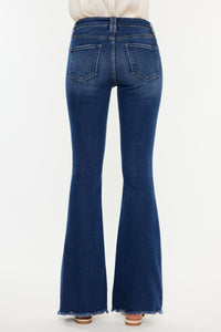 Kancan Cat's Whiskers Raw Hem Flare Jeans ONLINE EXCLUSIVE