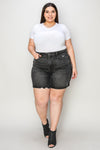 Judy Blue Full Size High Waist Tummy Control Denim Shorts ONLINE EXCLUSIVE