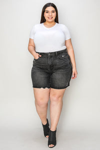 Judy Blue Full Size High Waist Tummy Control Denim Shorts ONLINE EXCLUSIVE