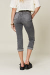 Judy Blue Full Size Button Fly High Waist Cuffed Capris ONLINE EXCLUSIVE