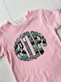 Sounds Of The Farm Personalized Monogram Kids Graphic Tee  | Tshirt Bar