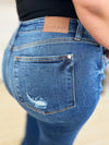 Judy Blue Full Size Mid Rise Distressed Raw Hem Jeans ONLINE EXCLUSIVE