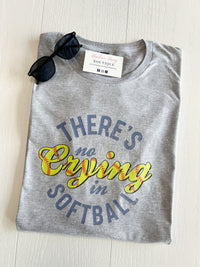 There's No Crying In Softball Graphic Tee | Build Your Own Tshirt Bar