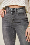 Judy Blue Full Size Button Fly High Waist Cuffed Capris ONLINE EXCLUSIVE