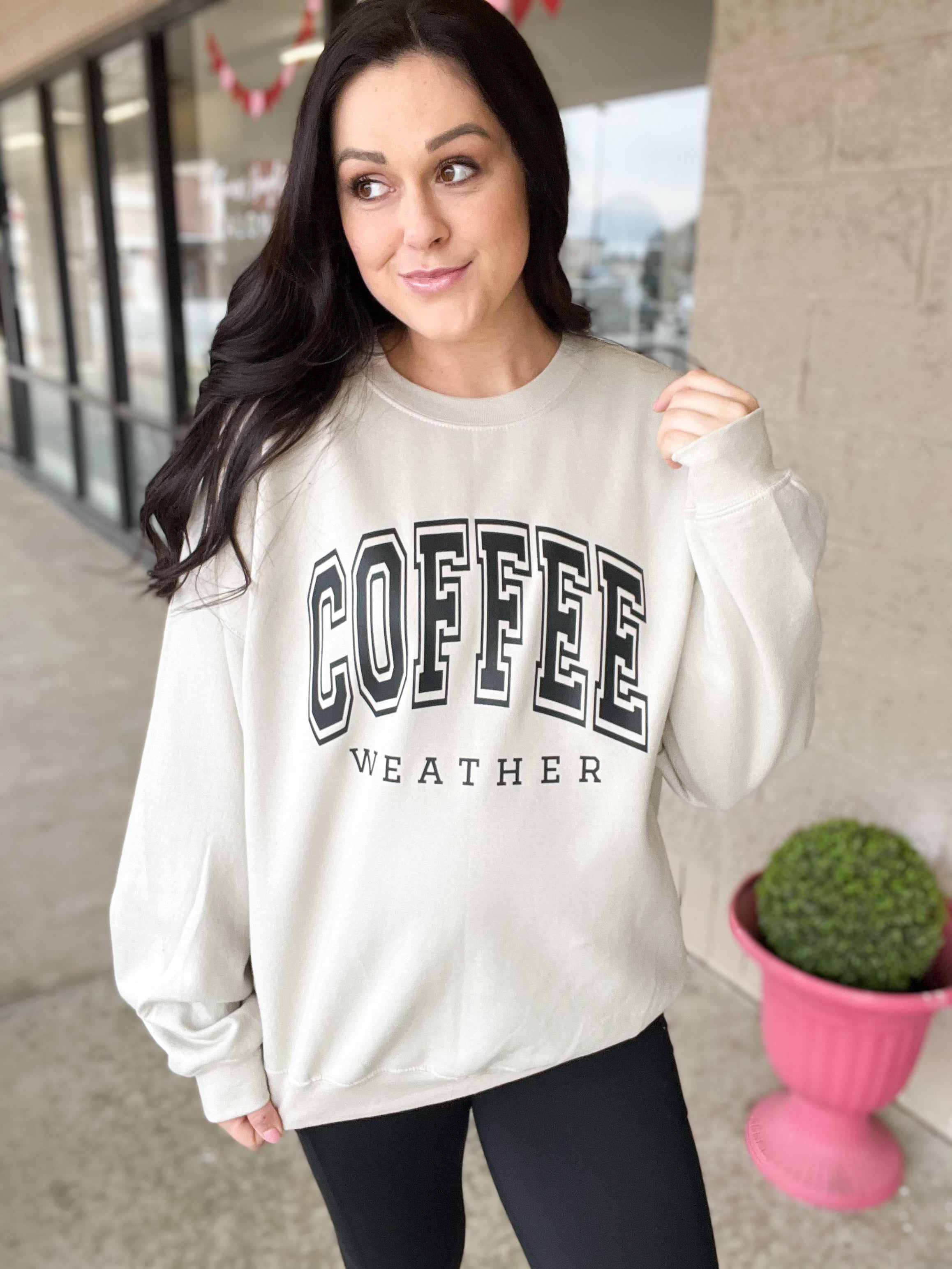 Coffee Weather Sweatshirt Graphic Tee