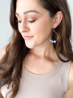 Sky Blue Dainty Beaded Earring
