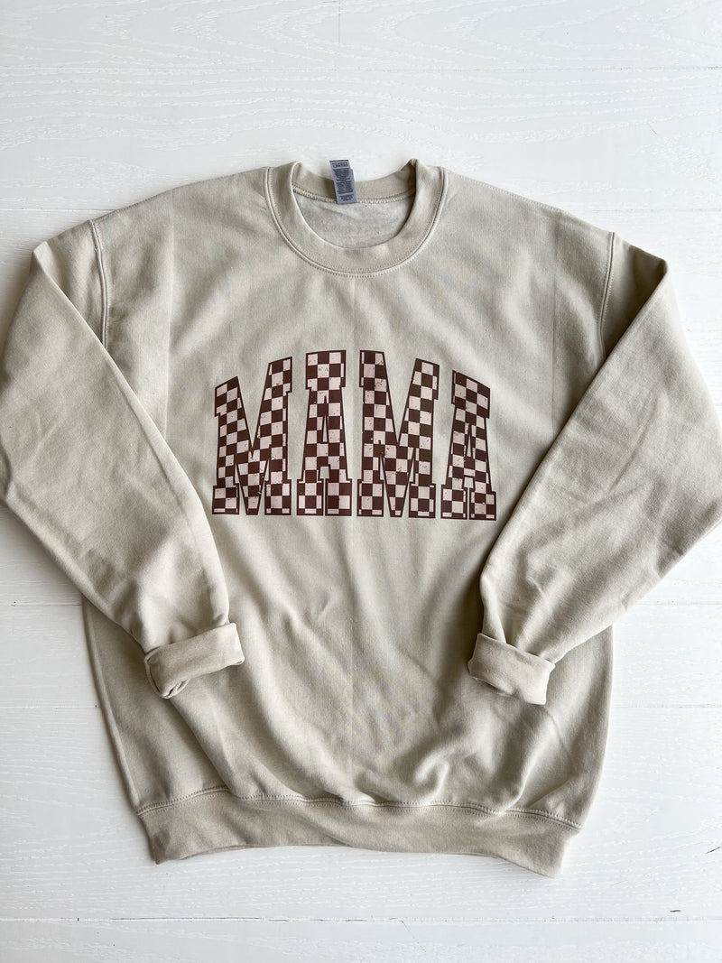 Mama Checker Sweatshirt Graphic Tee