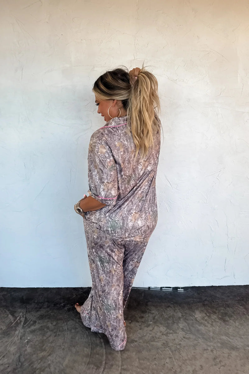 Camo Cabin Cozy PJ Set | PRE ORDER Arrives End Of Nov
