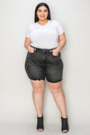 Judy Blue Full Size High Waist Tummy Control Denim Shorts ONLINE EXCLUSIVE