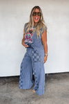 Grove On Checker Flare Pants| PRE ORDER Arrives End Of Nov
