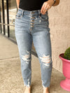 Catch You Later High Waist Judy Blue Boyfriend Fit Jeans