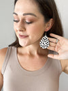 Animal Print Leather Earrings