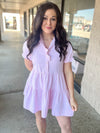Radiate Joy Light Pink Stripe Dress
