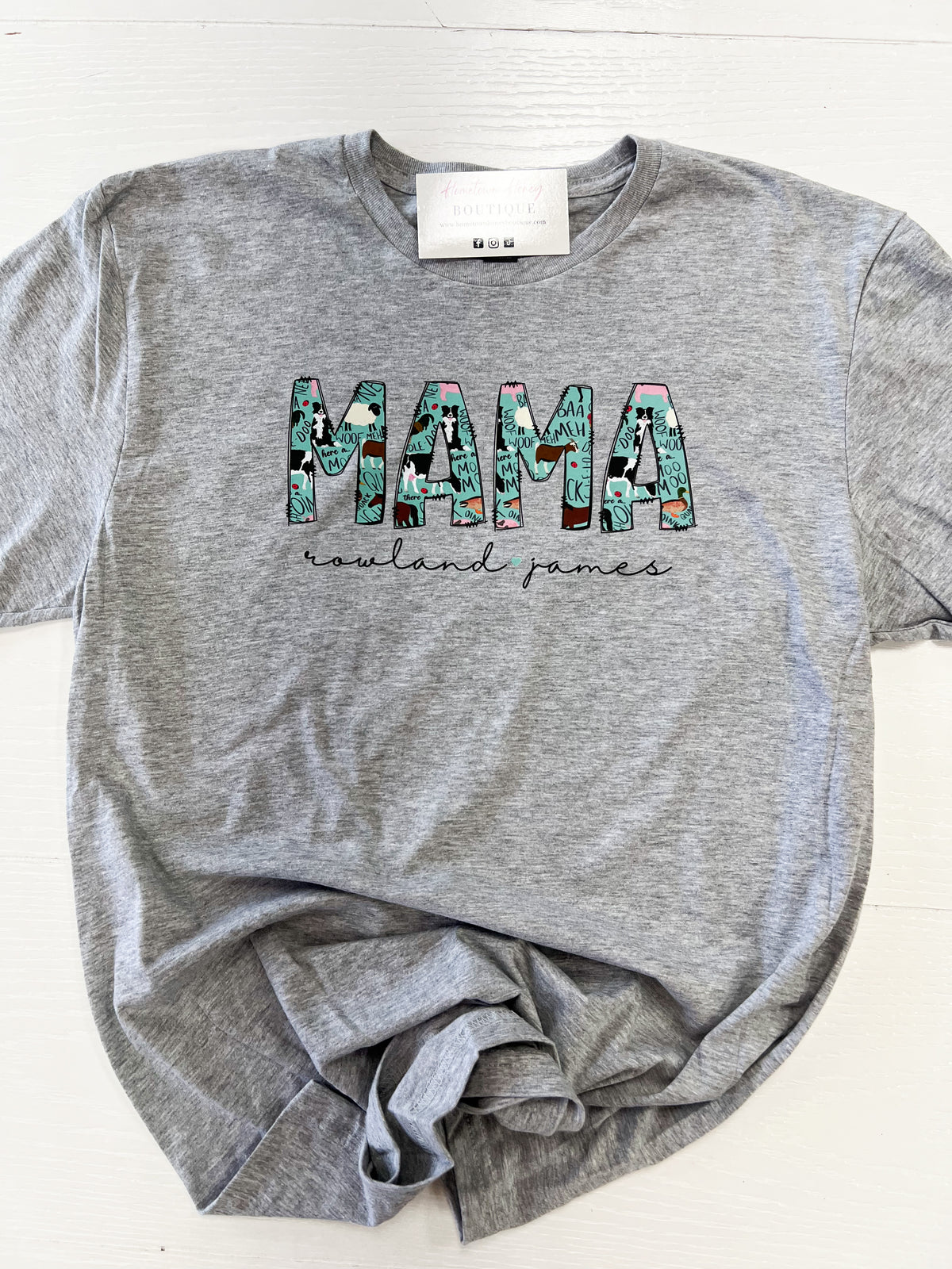 Mama, Nana, Grandma, Personalized Sounds Of The Farm Graphic Tee | Tshirt Bar