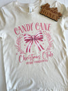 Candy Cane Christmas Club Graphic Tee | Build Your Own Tshirt Bar