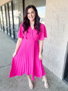 Bloom With Grace Pink Midi Dress