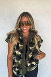 Camo Linden Sherpa Vest Jacket | PRE ORDER Arrives End Of Nov