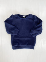 Girls Navy Pullover Sweater