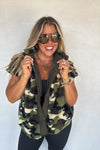 Camo Linden Sherpa Vest Jacket | PRE ORDER Arrives End Of Nov