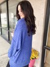 Blue Oversized Soft Feel Sweater Top